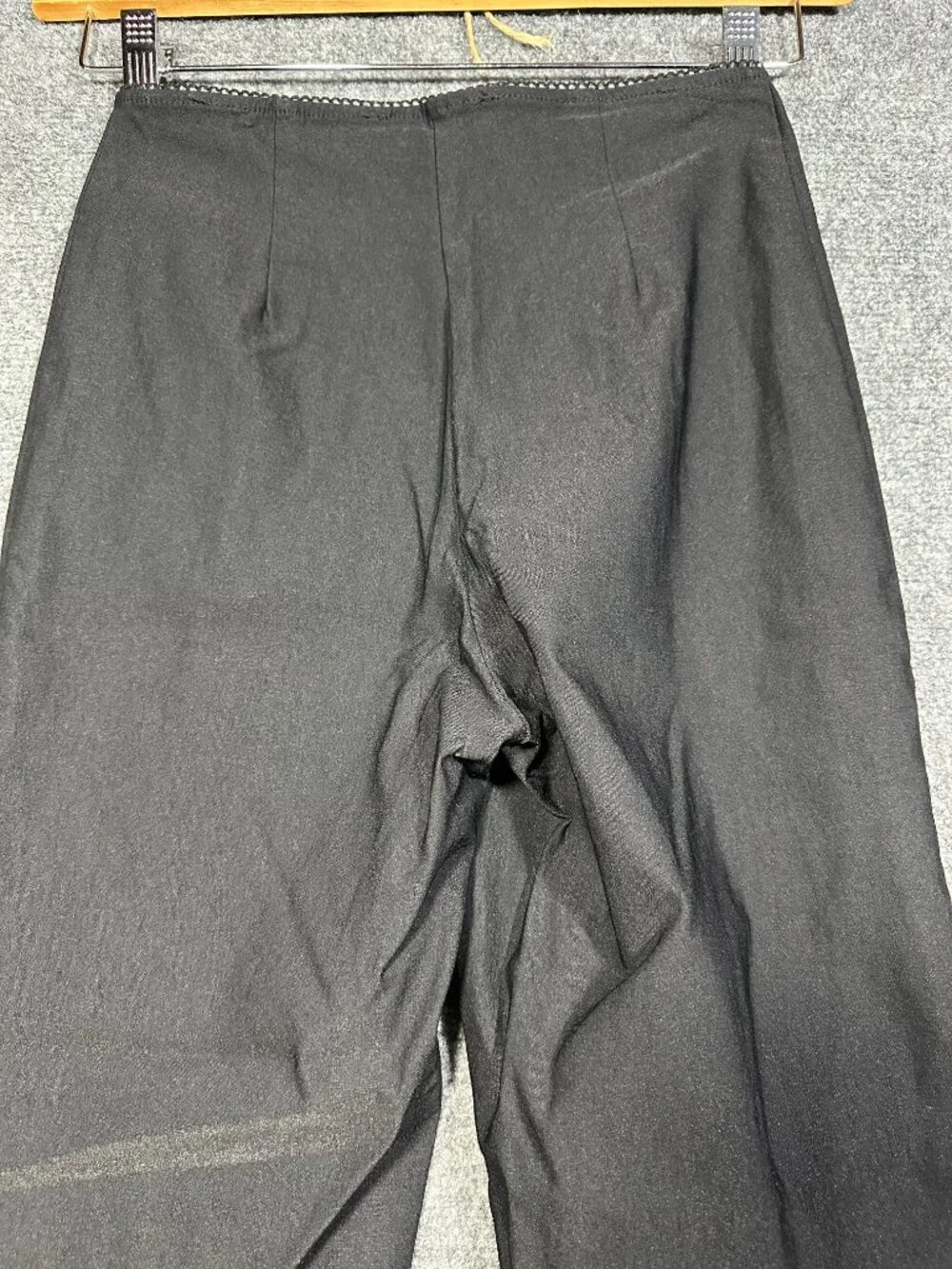Joseph Ribkoff Pants Womens 2 Black Stretch Flat Front Straight Ankle Split Hem
